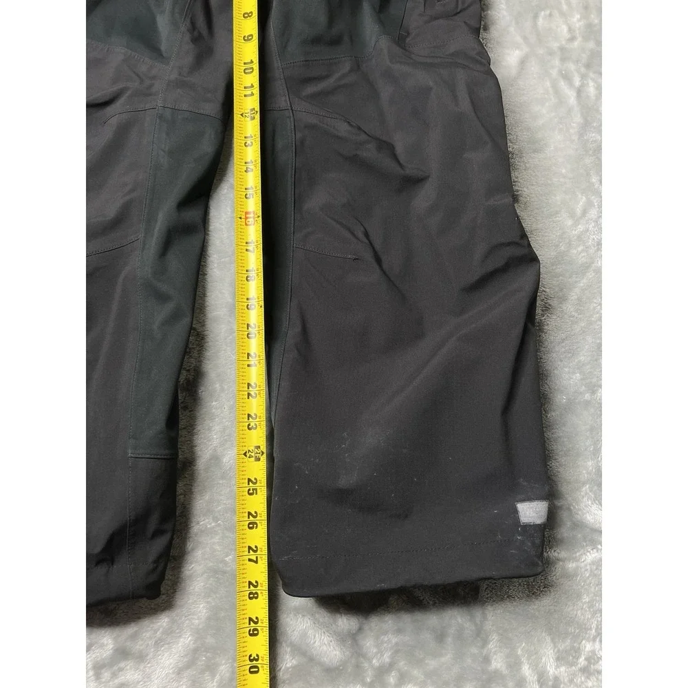 REI Pants Men Size Large Black Full Zip Rain Mountaineer Ski Snow Stretch